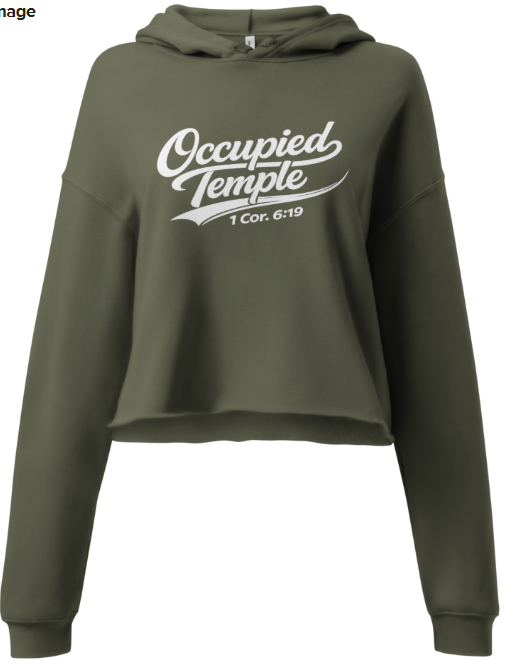 Occupied Temple- Woman's Crop Hoodie