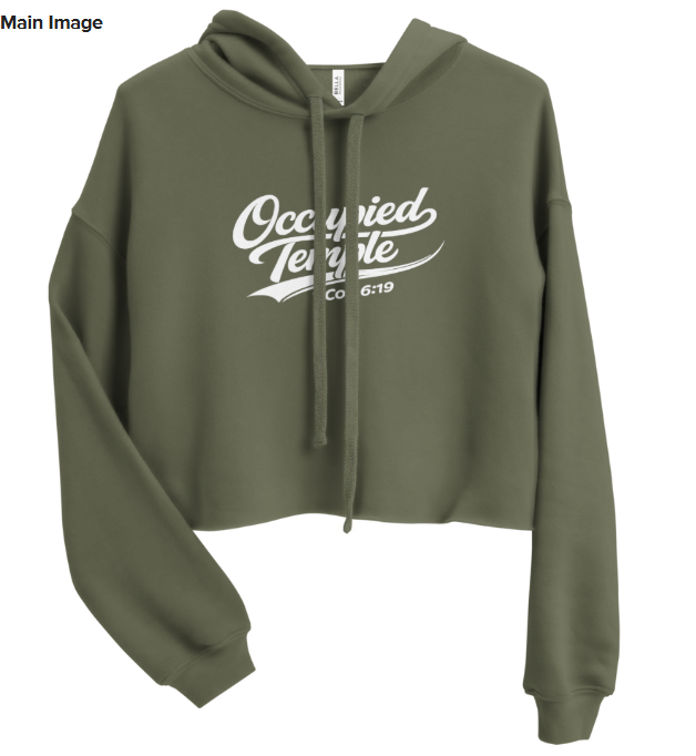 Occupied Temple- Woman's Crop Hoodie